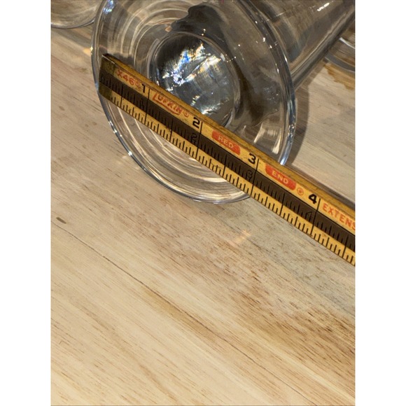 Hand Blown Glass Candleholders Set Of 3 Pillar - Picture 12 of 15